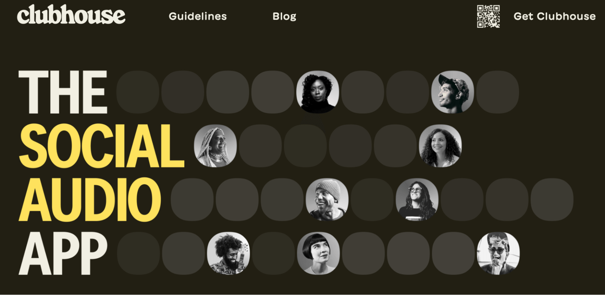 Clubhouse social app.