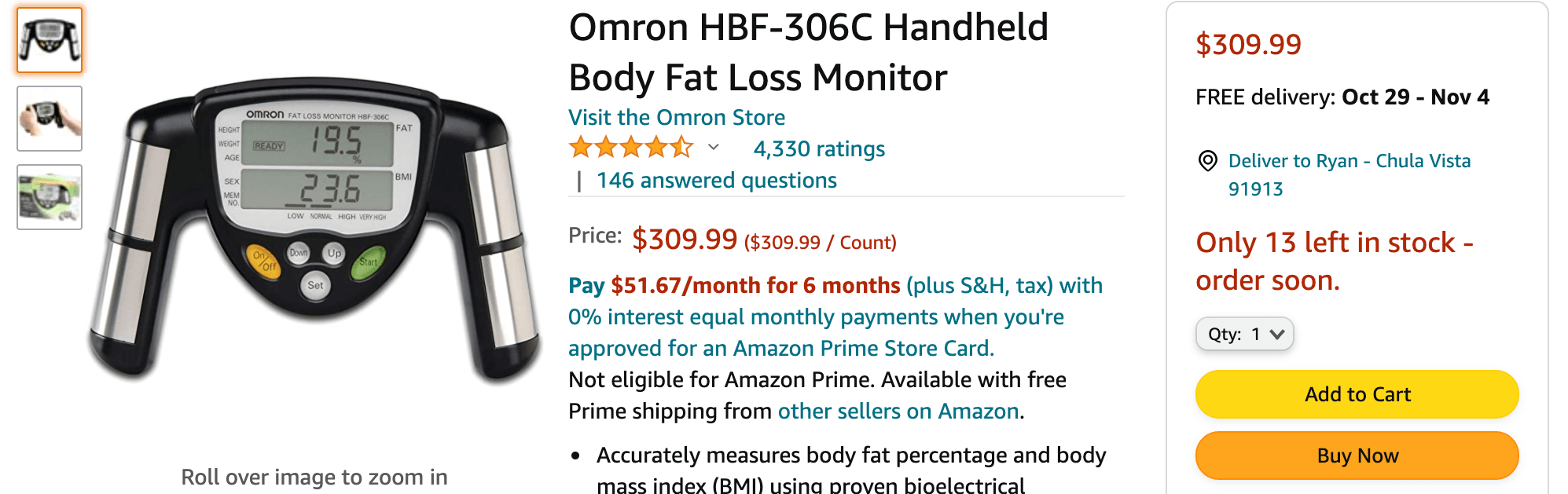 Amazon limited quantities.