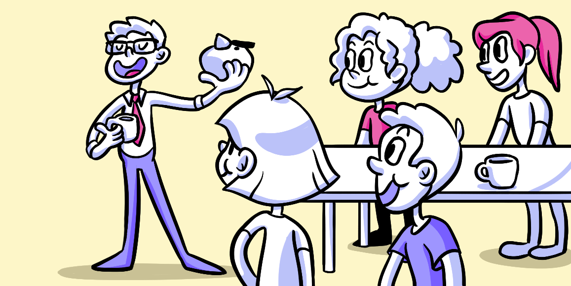 scrum example cartoon