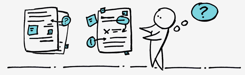 Confidence interval sketch with question mark