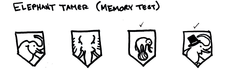 Early test of Enroll badges.