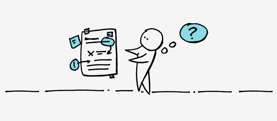 Giving feedback.