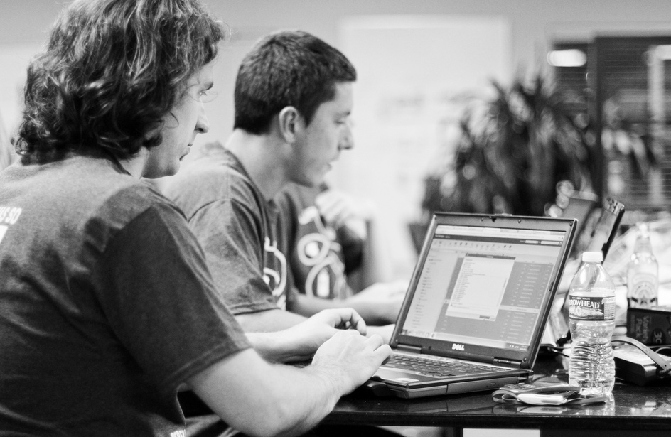 Designers working on the user experience.
