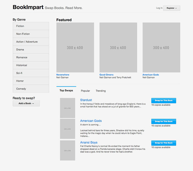 hifi wireframe ui design