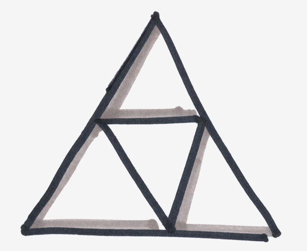 sketch triforce zelda