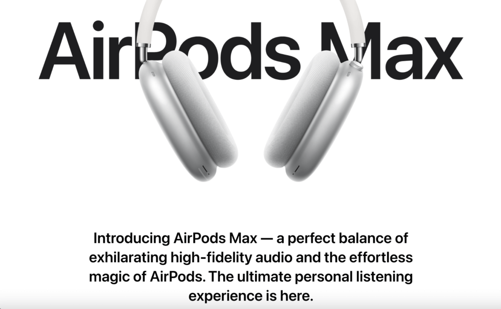 AirPod Max's value proposition.