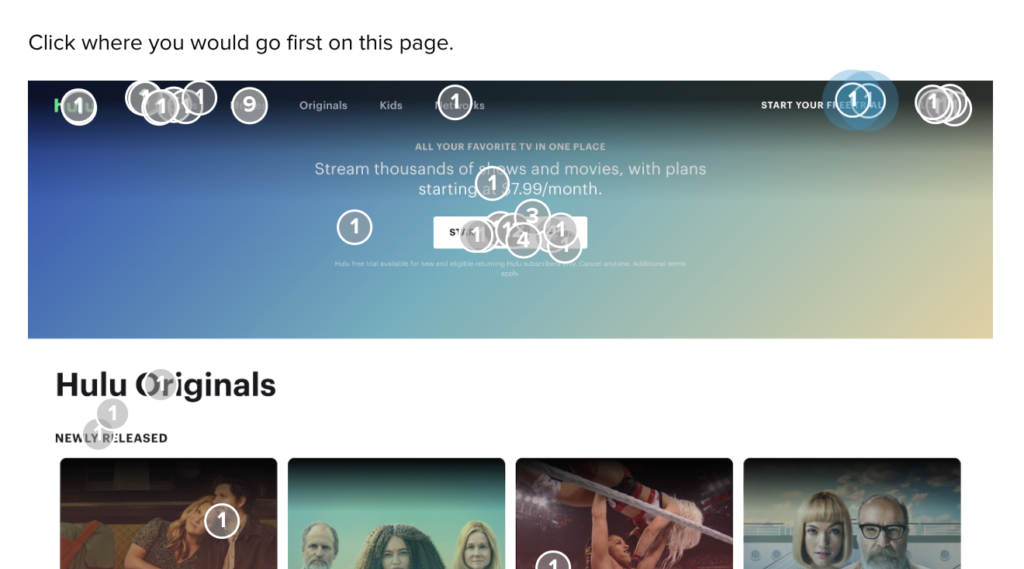 Filtering allows you to target one click or action.