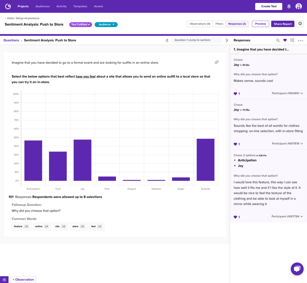 Sentiment Analysis tracks progress and provides encouraging feedback.