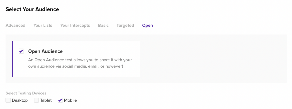 Target your audience based on device type.