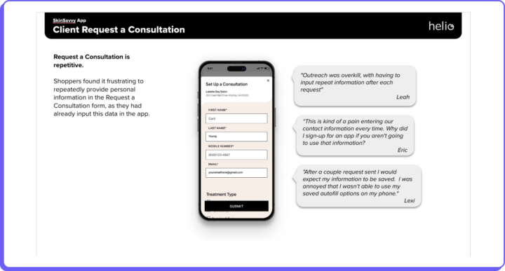 Request a Consultation insight