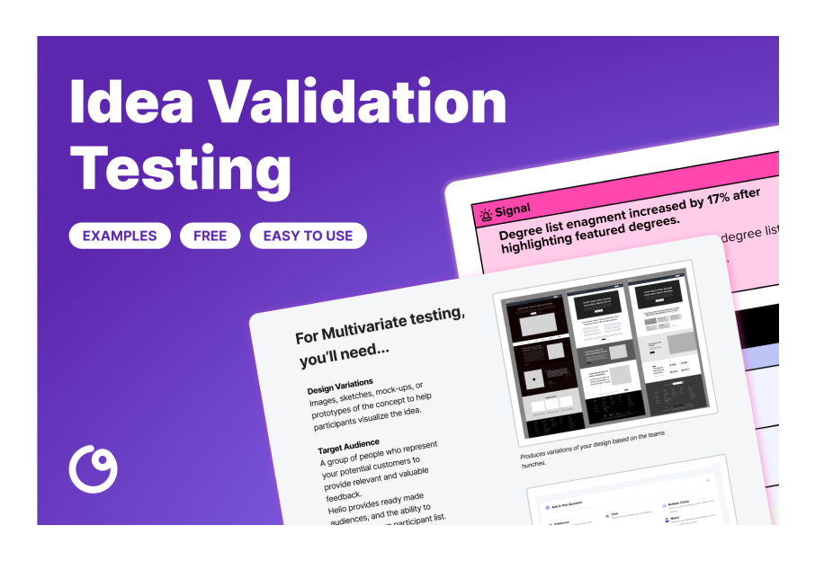 Idea Validation - Helio