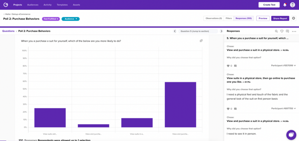Helio data report